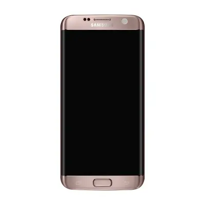 Originalni LCD zaslon na dotik Samsung Galaxy S7 Edge [Servisni paket] - roza zlato