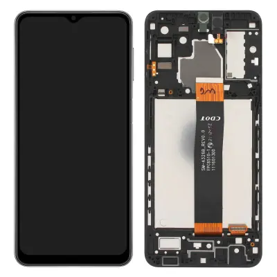 Originalni zaslon Samsung Galaxy A32 5G: LCD zaslon na dotik, servisni paket - crn