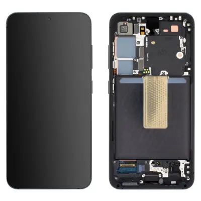 Original Samsung S23 zaslon, LCD Touch steklo - Graphite (Service Pack)