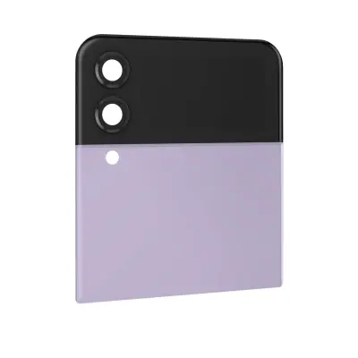 Originalni zgornji zadnji stekleni zunanji zaslon Samsung Galaxy Z Flip 4, vijolicen