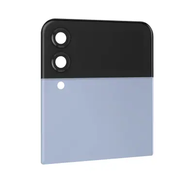 Originalni zgornji zadnji stekleni zunanji zaslon Samsung Galaxy Z Flip 4, moder