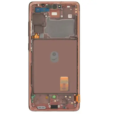 Originalni LCD zaslon z zaslonom na dotik Galaxy S20 FE 5G [Servisni paket] - oranžen