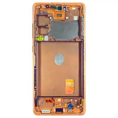 Originalni LCD zaslon na dotik Samsung S20 FE 4G [Servisni paket] - oranžen