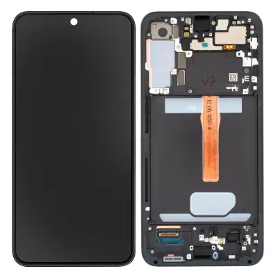 Originalni zaslon Samsung S22 Plus, kompleten blok s crnim LCD zaslonom na dotik, servisni paket