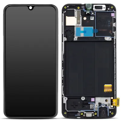 Originalni zaslon Samsung Galaxy A40: LCD steklo na dotik - crno