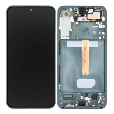 Originalni zaslon Samsung S22 Plus, celoten blok z dinamicnim zaslonom AMOLED, zeleno steklo na dotik, servisni paket