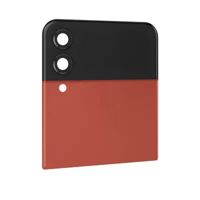 Originalni zgornji zadnji stekleni zunanji zaslon Samsung Galaxy Z Flip 4, rdec