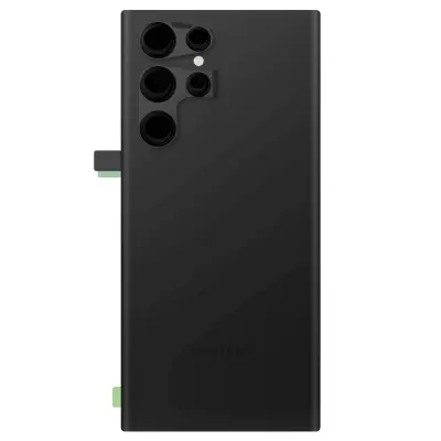 Originalni pokrov baterije Galaxy S22 Ultra Black z zašcito za objektiv kamere