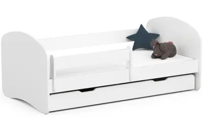 Otroška postelja SMILE 160x80 bela + vzmetnica