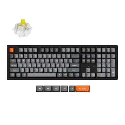 Keychron K10 Max Brezžična Mehanska Tipkovnica, Bluetooth / 2.4 GHz, Hot-Swap, Super Banana Switch, US Layout, K10M-H4