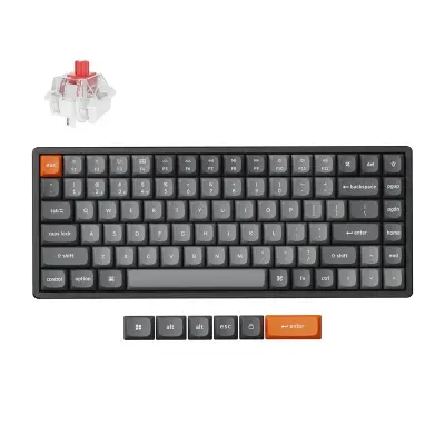 Keychron K2 Max Brezžična Mehanska Tipkovnica, Bluetooth / 2.4 GHz, Aluminijast okvir, Super Red Switch, US Layout, K2M-C1