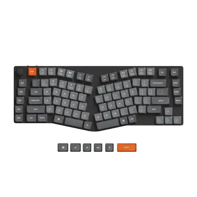 Keychron K15 Max Brezžična Mehanska Tipkovnica Low-Profile, Bluetooth / 2.4 GHz, Bela osvetlitev, Gateron Red, US Layout, K15M-A1