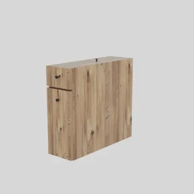 Odprta emb - HANAH HOME Calencia - Oak kopalniška omarica