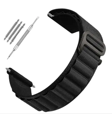 Najlonski pašček za uro Garmin, združljiv z modeli 22 mm - Forerunner 245/255/265M Black