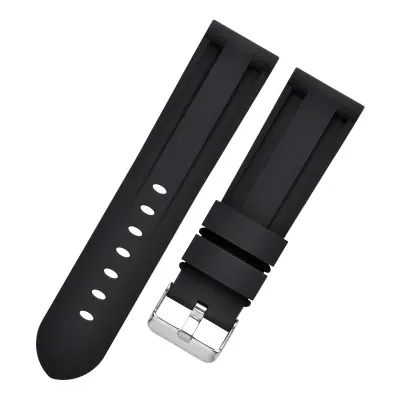 Silikonski pašček za uro Panerai Luminor Marina Black 24 mm