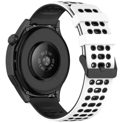 Silikonski pašček za uro 22 mm - za Huawei Watch GT5, Keep Watch Pilot1 White+Black
