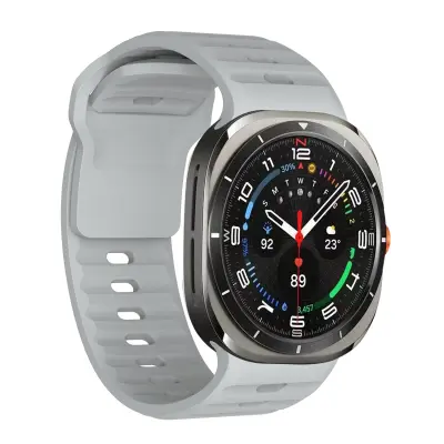 Silikonski pašček za uro Samsung Galaxy Watch 7 Ultra Grey