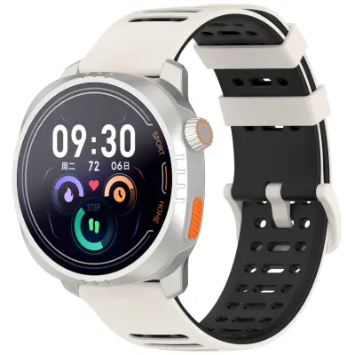 Pas za uro - 22 mm Beige+Black