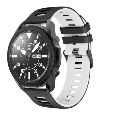 Silikonski pašček za uro Black+White 20 mm