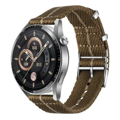 Nato trak za uro iz najlona Jacquard Gold 22 mm