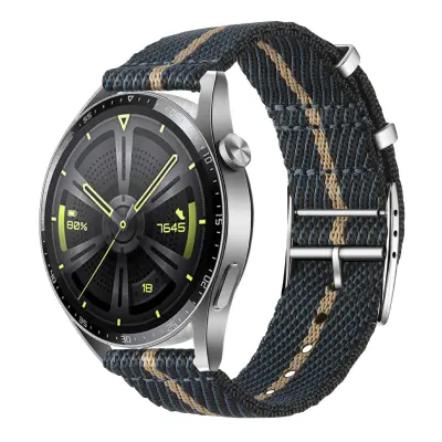 Nato trak za uro iz najlona Jacquard Blue 20 mm