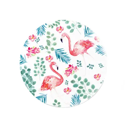 Podloga za miško s flamingom in ognjemetom   Model 1