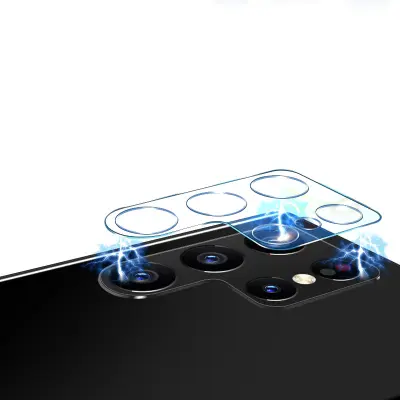 Zaščitna folija za objektiv telefona Samsung Galaxy, HD prozorno kaljeno steklo   Samsung Galaxy S21 Ultra