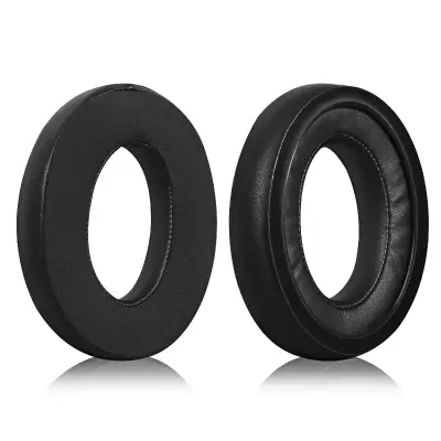 Nadomestne blazinice za ušesa za slušalke Sennheiser HD serije - črne blazinice iz ledenega svilenega gela (2 kosa)