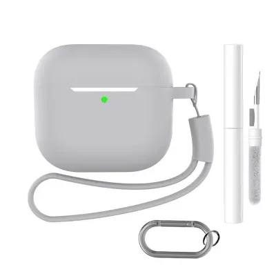 Ovitek za AirPods s ključkom in dodatki Grey  AirPods 3