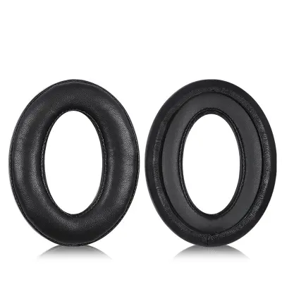 Nadomestne blazinice za slušalke Sennheiser - črno jagnječje usnje