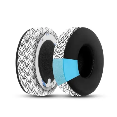 Prevleke za slušalke Beats Studio3/2 iz ledene svile in usnja z vzorcem reke   Model 2