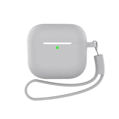 Ovitek za AirPods s ključkom in dodatki Grey  AirPods 4 Flat