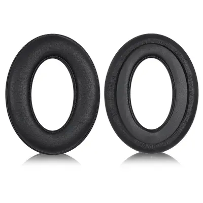 Nadomestne blazinice za ušesa za Sennheiser HD serijo - črno umetno usnje