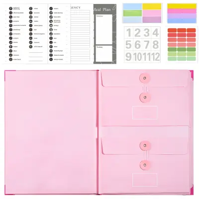 Razširljiva mapa z zavihki Pink