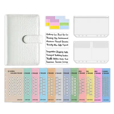 Proračunski planer A6 z denarnimi ovojnicami White