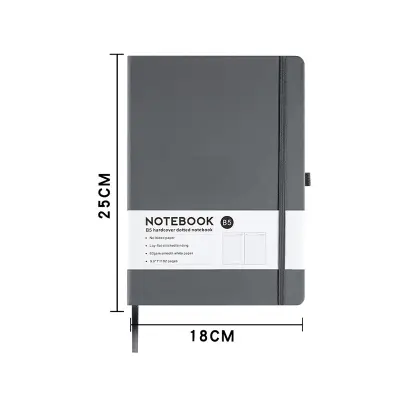 Beležka A5 s trakom Grey