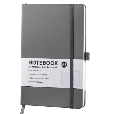 Zvezek A5 s spiralo Grey