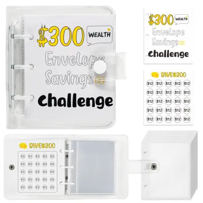 Money Saving Challenge Binder – Sistem mini denarnih ovojnic – cilj 300 USD White