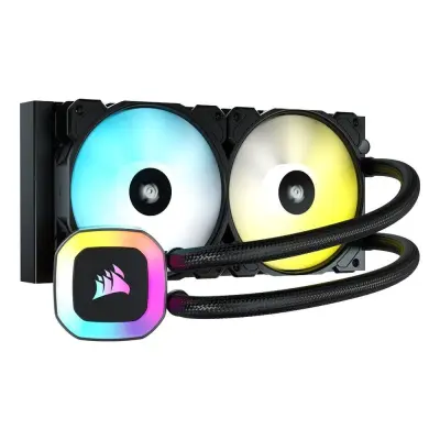 Vodni hladilnik CORSAIR H100 RGB 240 mm črn