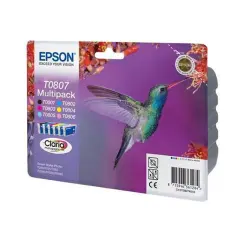 KARTUŠA ZA ČRNILO EPSON T0807 BK/C/M/Y/LC/LM Multipack - C13T08074021