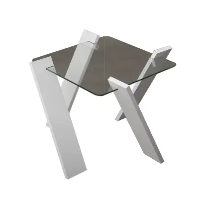 Odprta emb - HANAH HOME Roman Mini - Shiny White klubska mizica