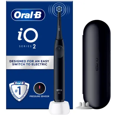 Oral-B iO2 električna črna zobna ščetka + etui