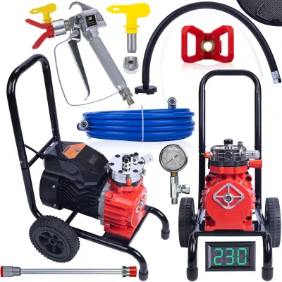 Rosfix Set Agregat za Barvanje Strong Storm RSS05 – 3500W, 22MPa, 18L/min, LCD, 1/4'''', 220V | Jeklo 304