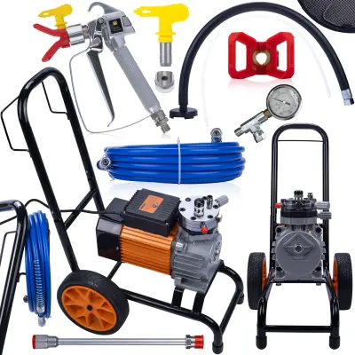 Rosfix Set Membranski Barvni Agregat Strong Storm OSS04 – 3800W, 22MPa, 20L/min, 0,27'''', 1/4'''' | Jeklo 304