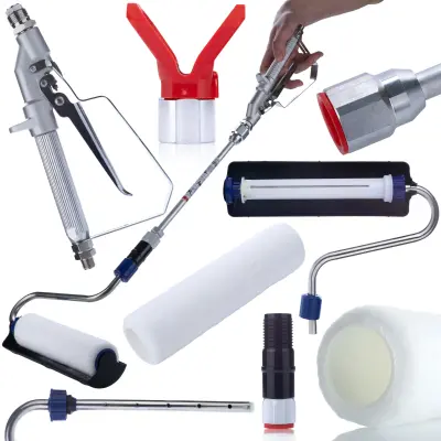 Rosfix Set Valj Za Tlačni Sistem – 25×85 cm, 1 kg, Lanca 30 cm, Pištola, Enakomeren Pretok Barve