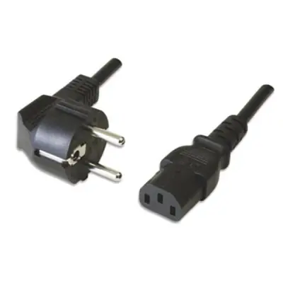 Napajalni kabel EWENT Shuko &gt; IEC kot 90° 3m