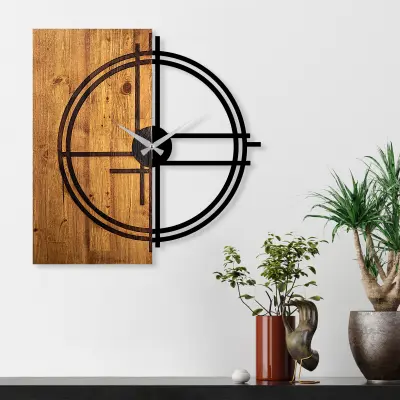 Odprta emb - WALLXPERT Wooden Clock 38 stenska ura