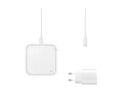Razstavljen (odprta embalaža) - SAMSUNG 15W BREZŽIČNA POLNILNA POS.+ ADAPTER+KABEL BELA