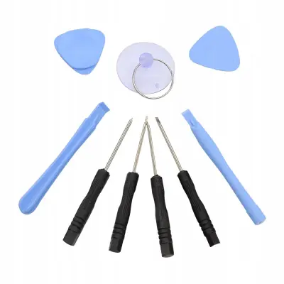 Rosfix Set Orodij GSM 10v1 – Za Odpiranje Telefonov, 4 Krizni Nastavki, Prisesek, Trpežen Material