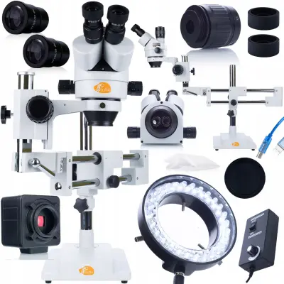 ROSFIXOV STEREO TRINOKULARNI MIKROSKOP NA PORTALU JUPITER PRO MSJP-T-SDMS1+OSVETLITEV MIKROSKOPA 56XLED+KAMERA KRUX PRO KMCP-HDMI-USB